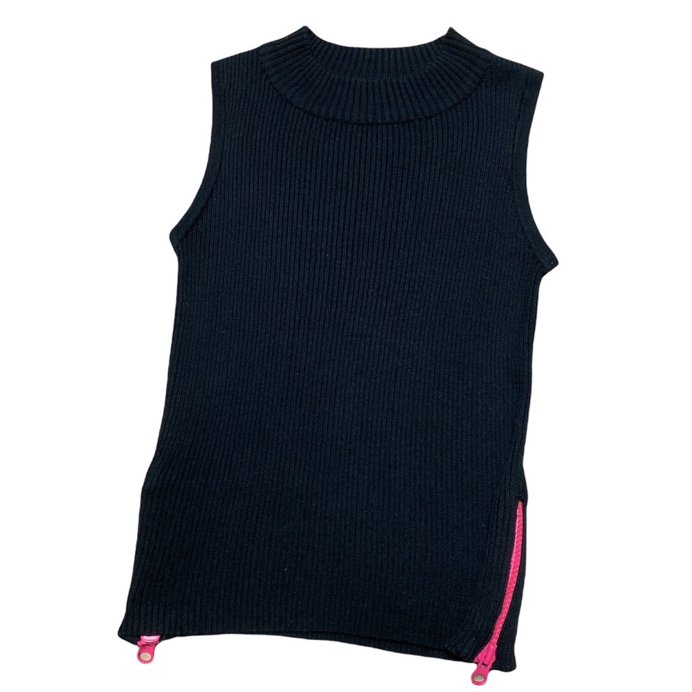 Y2K Limited Too Tank Top Girls M 12 Vintage Sleeveless High Neck Ribbed Shirt